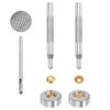 sourcing map 90 Sets Snap Fasteners Kit 12mm Metal Press