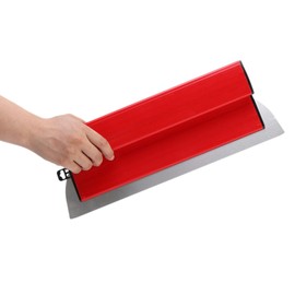 Drywall Skimming Blade, High Grade Skimming Drywall Smoothing Spatula with Z-Shaped Handle, Plastering Durable Semi Flexible Finishing Trowel, Speed Skim Wall Plastering Tools(COLOR:Red 40cm)