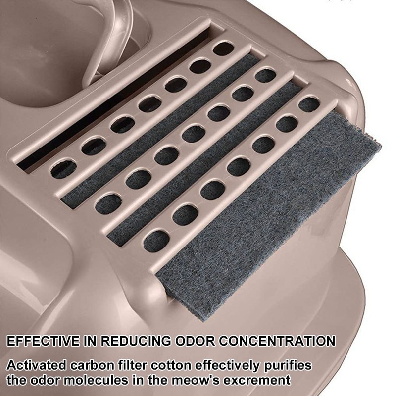 6 Pack Carbon Odour Filter Replacement Cat Litter Tray Filter