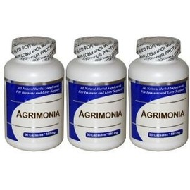 Agrimonia 3 Bottles (100 Caps per Btl.) - Concentrated Herbal Extract - Dietary Supplement