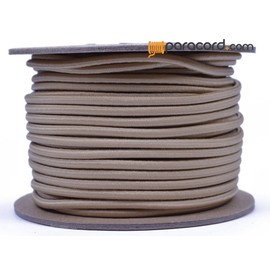 BORED? PARACORD! Light Tan 1/8" Shock Cord Marine Grade Shock/Bungee/Stretch Cord 1/8 inch x 100 feet Several Colors - Made in USA