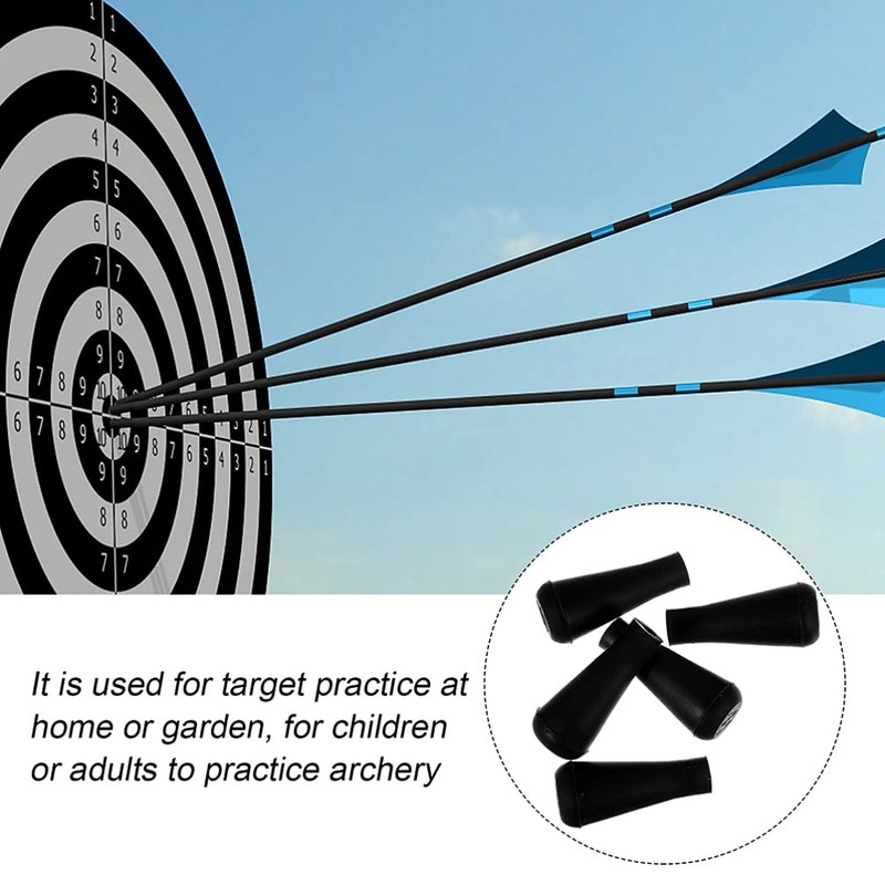 BESPORTBLE Soft Rubber Arrowheads 6 mm Archery Hunting Game Practice