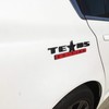 2 Count Black+Red 3D Texas Edition Emblem Compatible with Chevy