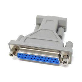 D9 Male to D25 Female Serial Adapter – 9-Pin to 25-Pin DB RS-232 Connector, D9 Fully Wired for Legacy Devices