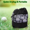 2Pcs Golf Balls Storage Bag Golf Pouch Bags Nylon Mesh