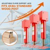 4x4 Screw Jack Post,Adjustable Floor Jack 12" - 16" Height