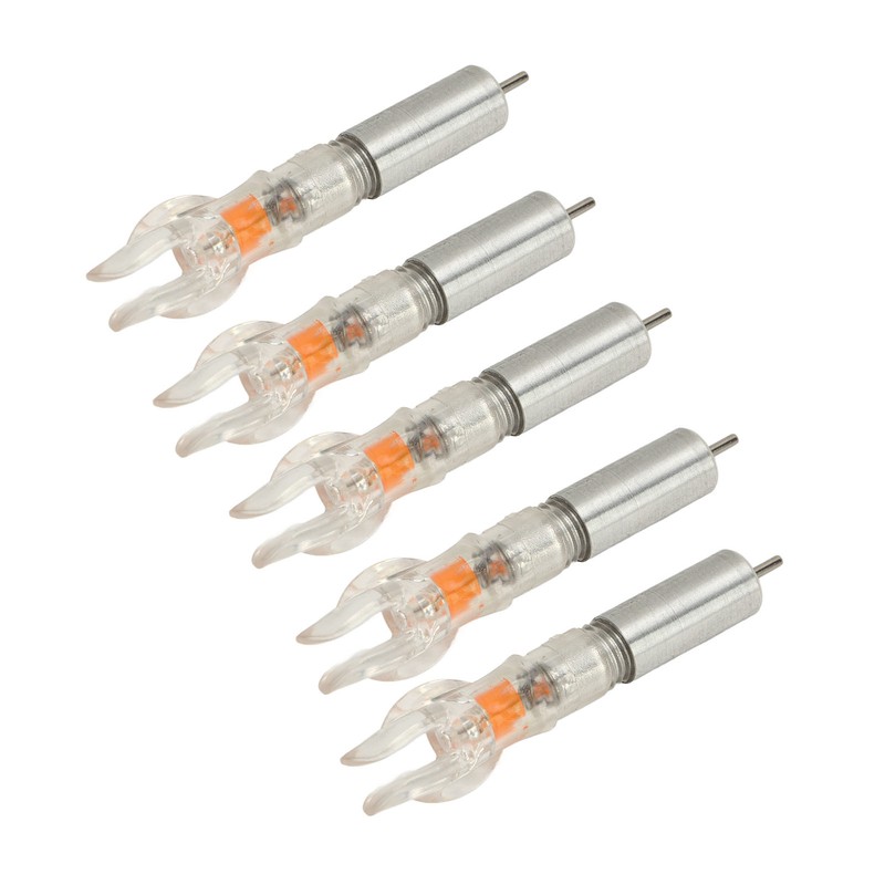 5PCS LED Lighted Nocks Plastic Shell Easy Installation for 6.2mm