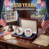 20 Pcs 250th Anniversary Commemorative Coins US 1776–2026 Token Display