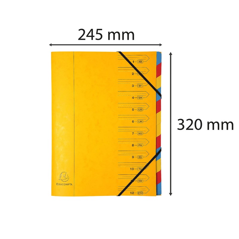 Exacompta 54129E Premium Stapled Folder Made of Extra Strong Colorspan