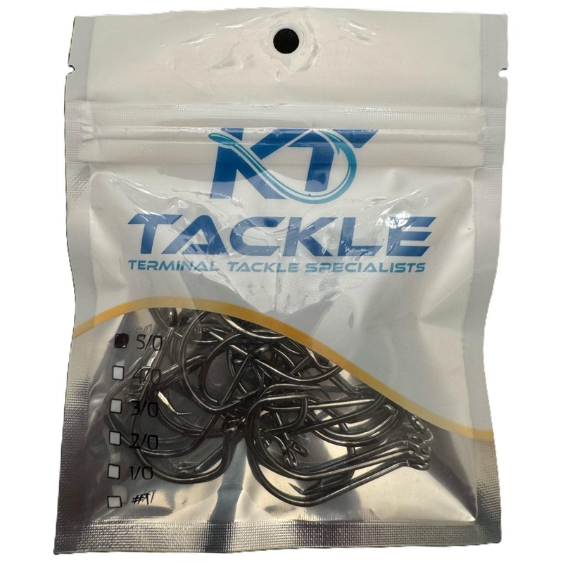 Sea Fishing Circle Hooks 5 sizes 5/0, 4/0, 3/0, 2/0,