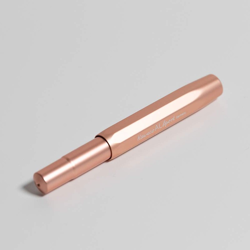 Kaweco AL Sport Fountain Pen Rose Gold, Fine Nib with