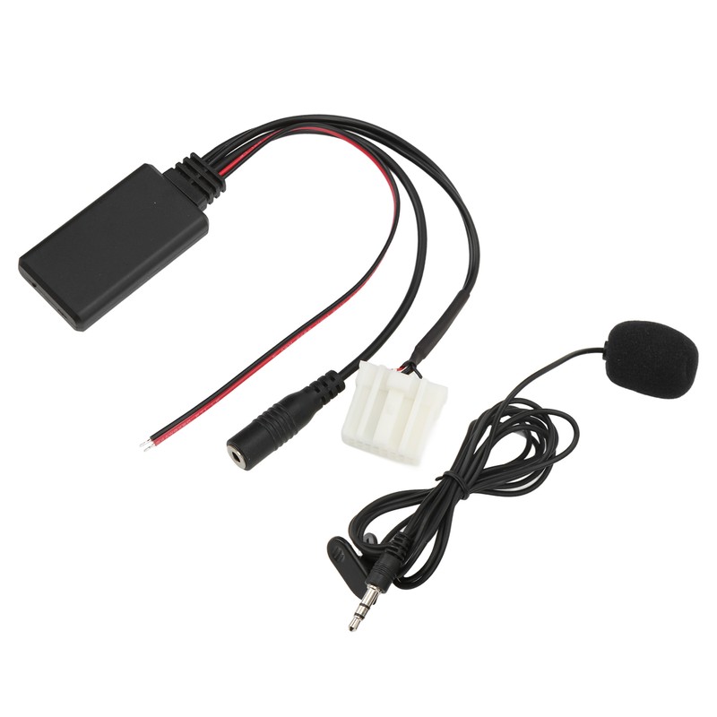 Bluetooth5.0 AUX IN Cable Adapter ISO Handsfree Microphone Replacement for