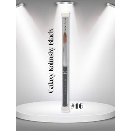 Galaxy kolinsky Acrylic Nail Brush 100% Pure Kolinsky Hair Round Shape black metal handle Size #8 to #22 Pick Your Size (Size #16)