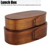 Lunch Box Set Japanese Style Wooden Food Storage Container for