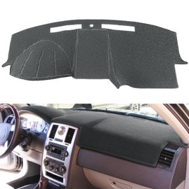 Fcovergurus Dash Cover Mat Custom Fit for Chrysler 300 300C 2005-2010, Dashboard Cover Pad Carpet Protector (Darkgray) F49