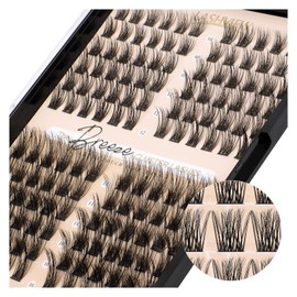 LASHVIEW Pack of 144 Cluster Lashes, DIY Cluster Eyelash Extensions, Mega Volume, Reusable, Individual Lashes, Cluster Volume Look, Super Thin Band & Soft (Volume, C-10-16 Mix)