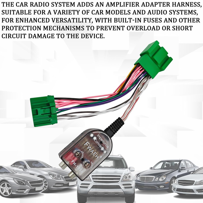 Radio Stereo Wiring Harness Add A Subwoofer Amplifier Adapter for