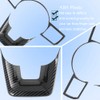 XITER 2PCS ABS Carbon Fiber Style Steering wheel cover Panel