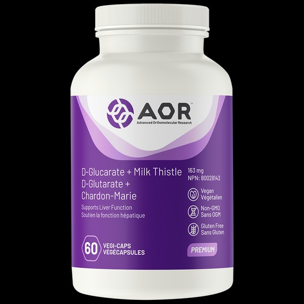Aor D Glucarate Plus Milk Thistle 60 Veg Capsules