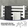 10 Pack Adjustable Spring Replacement Towel Bar End Caps for