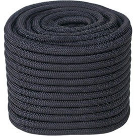 Abio Rope 16 mm 5 m Black Washing Line Cord Masonry Cord Nylon Cord Ropes Outdoor German Army Equipment Rope Tent Cord Tension Rope Boat Line Nylon Rope Repair Cord Black 16 mm / 5 m