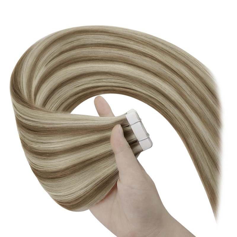 YoungSee Invisible Tape in Hair Extensions Brown Highlight Invisible Tape