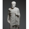 Greek Philosopher Socrates Cast Marble Statue Sculpture Figure 9.45 inches