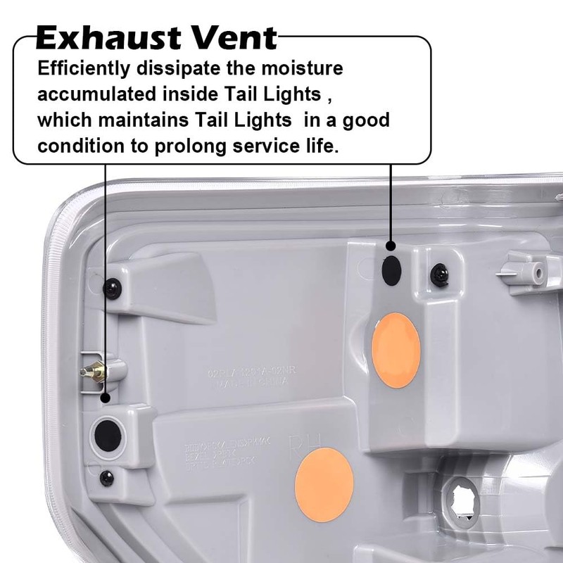 G-PLUS Tail Lights Brake Lamps w/Bulb Compatible with Ford F150