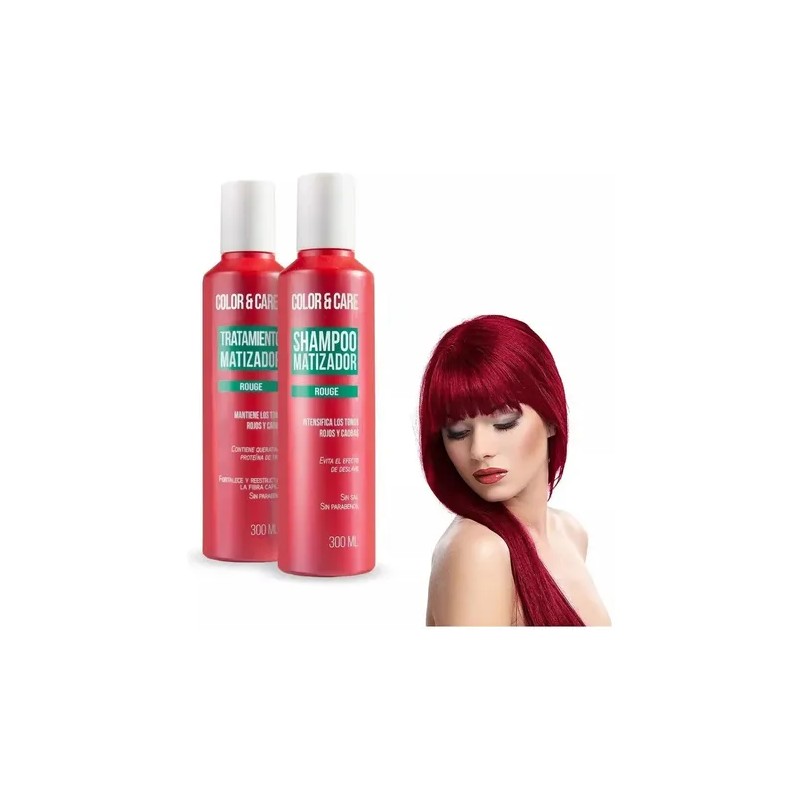Shampoo Matizador Rojo Tratamiento Con Keratina Nefertiti