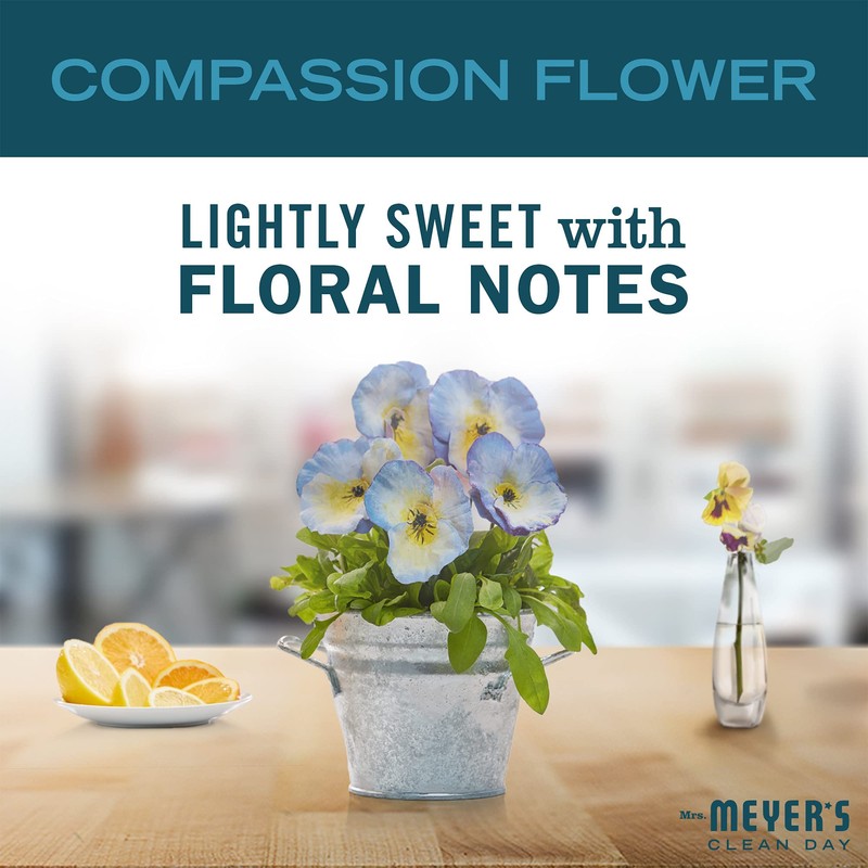 MRS. MEYER'S CLEAN DAY Hand Soap, Compassion Flower, Made with