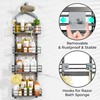 ODesign 4 Tier Height-Adjustable Shower Caddy Hanging Anti-Swing-Over The Shower