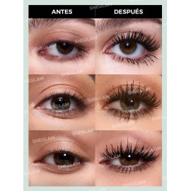Sheglam Máscara De Pestañas 2 En 1 Volumen Y Alargamiento