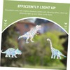 Kisangel Unique Visual Effect 5pcs Dinosaurs Suncatcher Sticker Decorative Window
