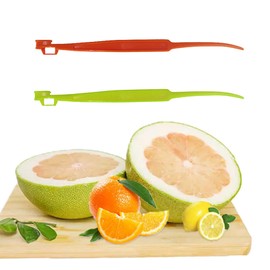 2 Pcs Orange Peeler Tools Citrus Peel Cutter Plastic Easy Fruit Vegetable Slicer Lemon Peeler Opener Remover Fruit Tools Kitchen Accessory Knife Cooking Tool Kitchen Gadget Peelers Graters and Slicers