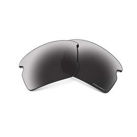 Oakley Flak 2.0 Low Bridge Fit Rectangular Replacement Sunglass Lenses, Prizm Black Polarized, 61 mm