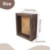 11x13 Inch Wooden Shadow Box Frame Depth 5'', Rustic Display