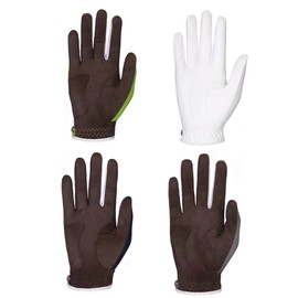 SIMPLE SYMBOL Men's RainGrip Golf Glove Four Pack(One White+One Navy Blue+One Green+One Grey) Four Color Combinations,Each Color one,Hot Wet Weather Comfort, Left Hand Right Hand(XL,Right)