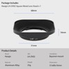 Haoge LH-ZV02 Bayonet Metal Square Lens Hood for Voigtlander NOKTON