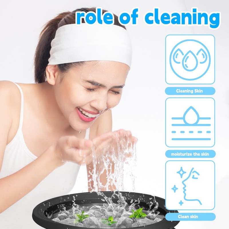 SogYupk Face Bowl for Ice with Built Foldable, Durable Silicone