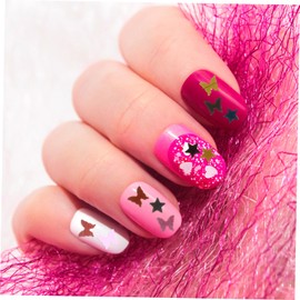 Beavorty Geometric Nail Glitter Flakes for Nail Art Manicure Stickers for Festivals Eye Makeup Craft Projects Compartment