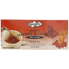 Dalgety Herbal Tea - 20 Ginger and Sorrel Teabags (Packs of 6)