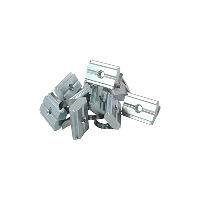 100 x T-Slot Nuts Swivelling Slot 10 Type B M8