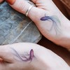 Aesthetic Koi Fish Tattoo - Watercolor Temporary Tattoo for Women