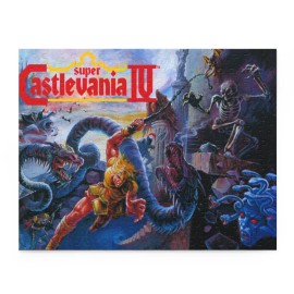 Super Castlevania IV SNES 90s Nostalgic Cover Art Puzzle 252, 500-Piece