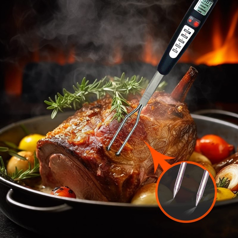 ​Vivicreate Meat Food Instant Read BBQ Garden Kitchen Outdoor Camping