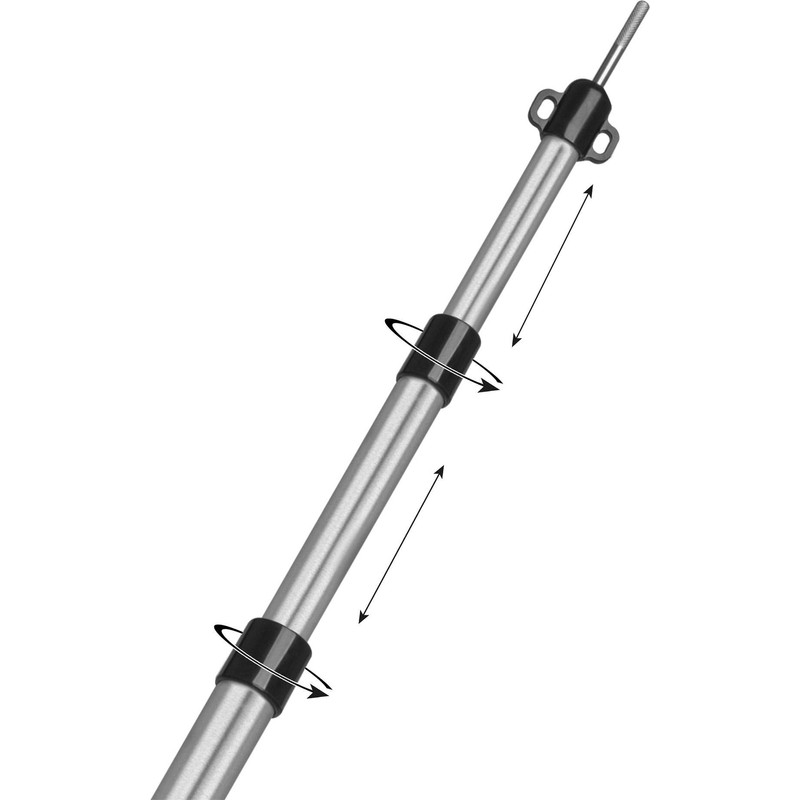 normani Set of 3 Telescopic Tent Pole 94-240 cm with
