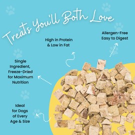 hotspot pets Freeze Dried Beef Liver Treats for Cats & Dogs - 1LB BIG BAG- Single Ingredient All Natural Grain-Free Beef Liver- Perfect for Training, Topper or Snack - Made in USA - (Beef Liver)