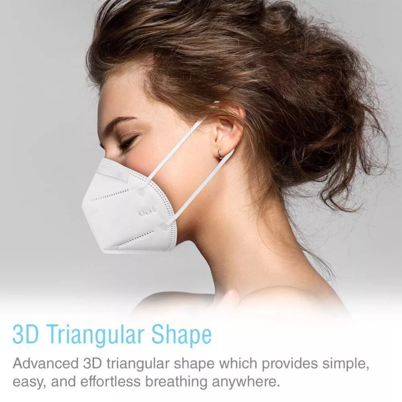 SUNCOO Protective KN95 Face Mask - 60 Pack, 5 Layers