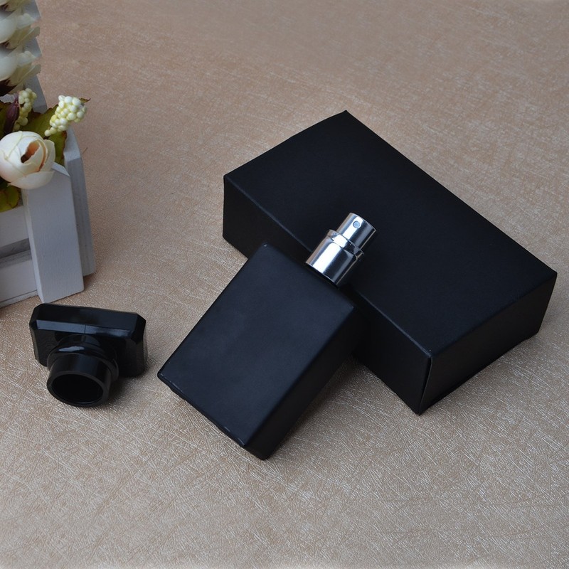 Enslz 30ML Portable Transparent Glass Perfume Empty Bottle Refillable Atomizer