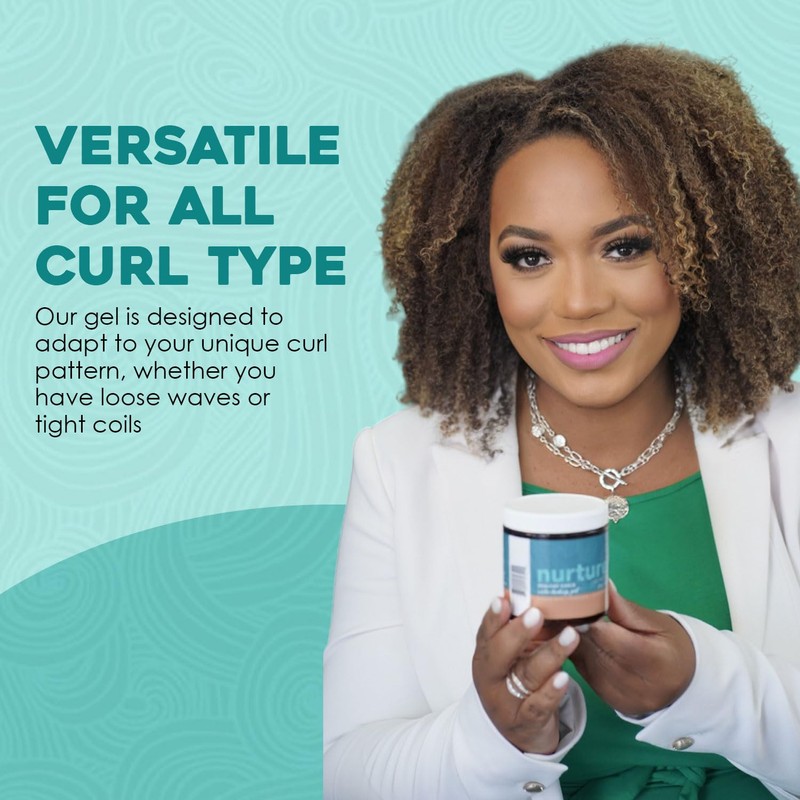 Nurture Healthy Curls Water-Locking Gel for Women, Curl Activator and